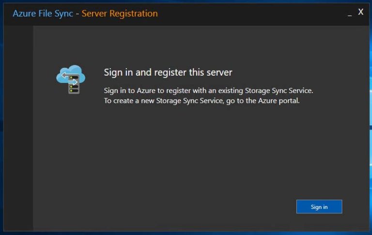 Deploying Azure File Sync