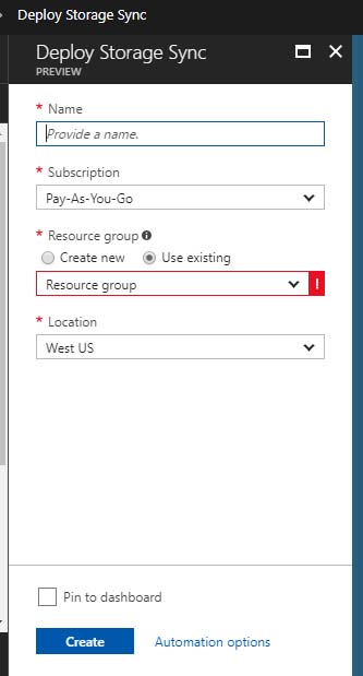 Azure File Sync in Preview